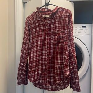 Hollister soft plaid shirt